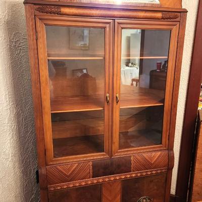Lot #109 Depression Era China Cabinet - 1930's