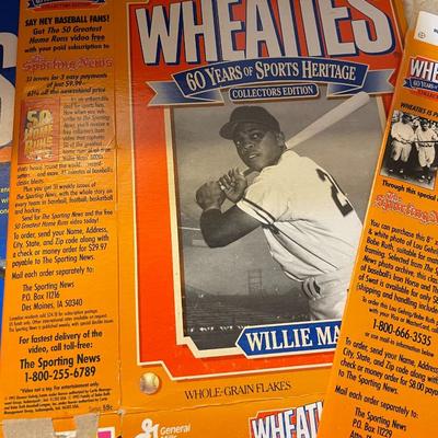 Collectible Wheaties Boxes Lot