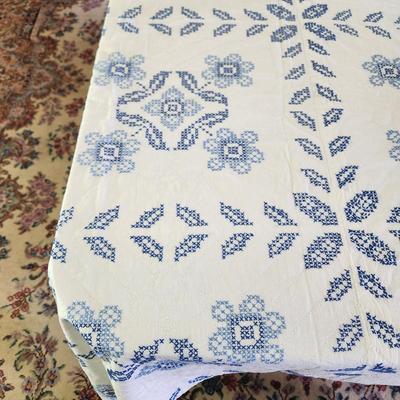 Vintage Handmade Bed Cover 94x82