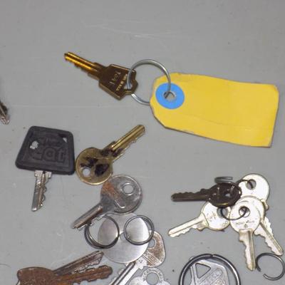 Old Skippy Jar Filled W/ Random Keys