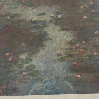 Signed and Numbered Lithograph by Ander Case "Lily Garden"