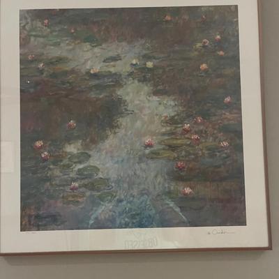 Signed and Numbered Lithograph by Ander Case "Lily Garden"