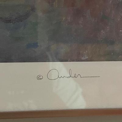 Signed and Numbered Lithograph by Ander Case "Lily Garden"