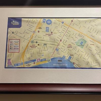French Quarter Map with Legend