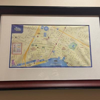 French Quarter Map with Legend