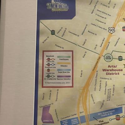 French Quarter Map with Legend