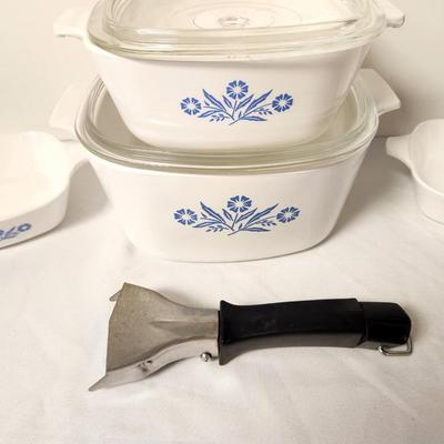 Lot #116 Lot of Corning Ware - Cornflower pattern