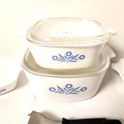 Lot #116 Lot of Corning Ware - Cornflower pattern