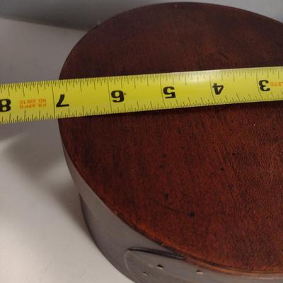 Pair of Wooden Cheese Style Boxes