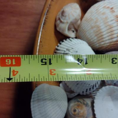 Large Pottery Bowl Filled with Seashells