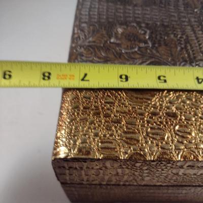 Decorative Storage Box with Hinged Lid