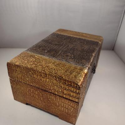 Decorative Storage Box with Hinged Lid