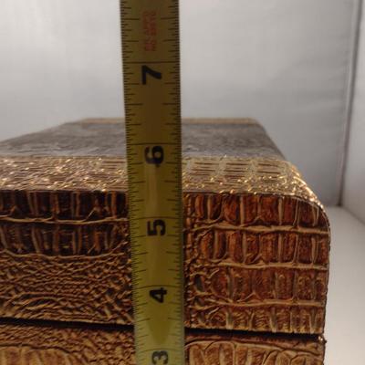 Decorative Storage Box with Hinged Lid