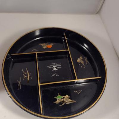 Plastic Trays and Double Layer Box with Floral and Asian Designs