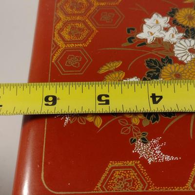 Plastic Trays and Double Layer Box with Floral and Asian Designs