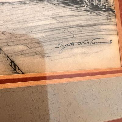 2 Piece Lot Art - 1 Signed, Elizabeth O'Neill Verner Double Print