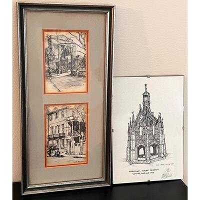 2 Piece Lot Art - 1 Signed, Elizabeth O'Neill Verner Double Print