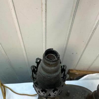 Antique Brass Lamp. (Untested)