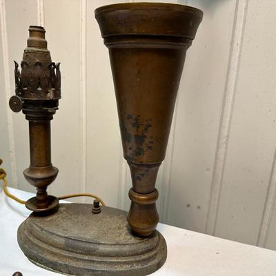 Antique Brass Lamp. (Untested)