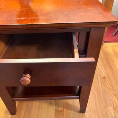 Solid Wood Contemporary End Table