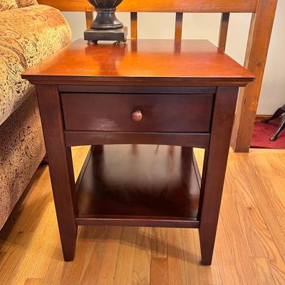 Solid Wood Contemporary End Table