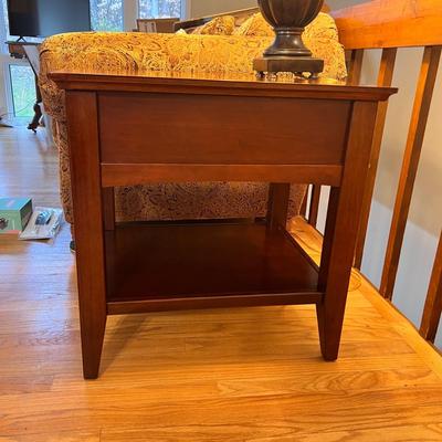 Solid Wood Contemporary End Table