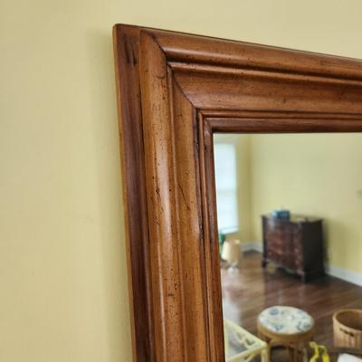 Large Wood Framed Mirror 46x33