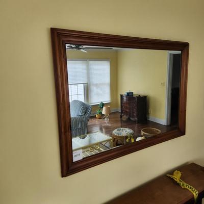 Large Wood Framed Mirror 46x33