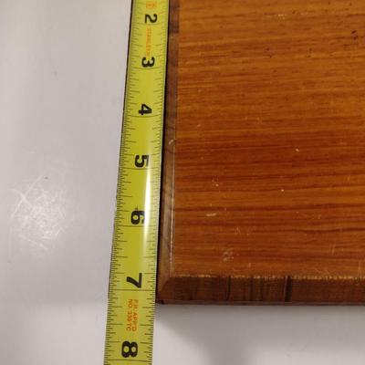 Wooden Storage Box with Hinged Lid