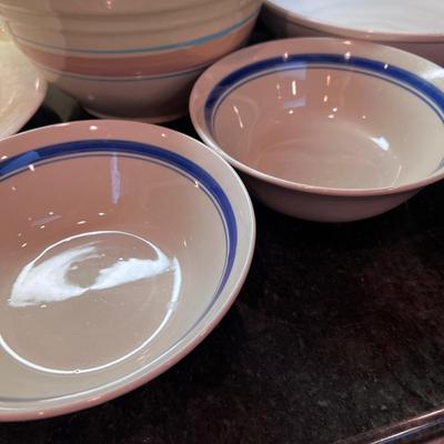 Lot of Large Ceramic Serving Platters Bowls