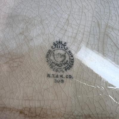 Lot of Large Ceramic Serving Platters Bowls