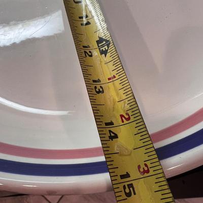 Lot of Large Ceramic Serving Platters Bowls