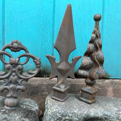 Variety of Cast Iron Fence Posts (5 Gallon Bucket)