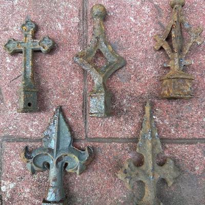 Variety of Cast Iron Fence Posts (5 Gallon Bucket)