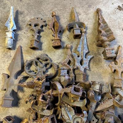 Variety of Cast Iron Fence Posts (5 Gallon Bucket)