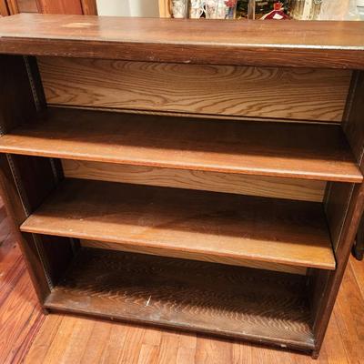Lot #128 Solid Wood Bookcase - adjustable shelves