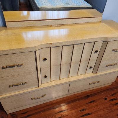 Lot #129 MidCentury Modern Dresser - 8 Drawers