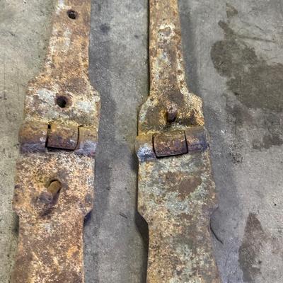 Antique Iron Door Hinges