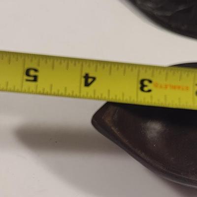 Pair of Cast Metal Nut Design Trinket Boxes with Lids- Acorn and Walnut