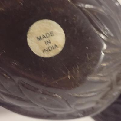 Pair of Cast Metal Nut Design Trinket Boxes with Lids- Acorn and Walnut