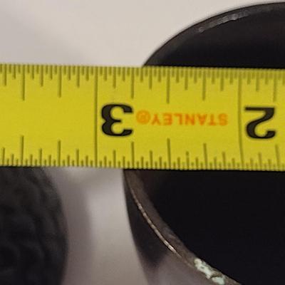 Pair of Cast Metal Nut Design Trinket Boxes with Lids- Acorn and Walnut