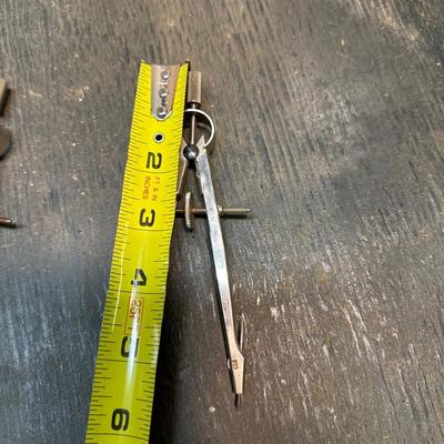 Drafting Compass / Stainless Ruler Lot