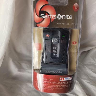 New Samsonite 3 dial combination luggage strap
