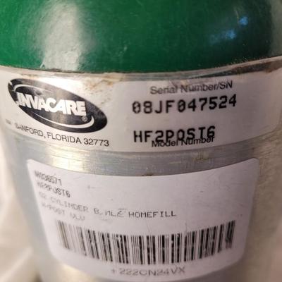 Small oxygen cylinder, full