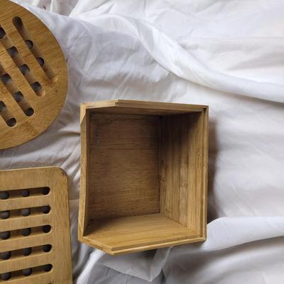 3 vintage bamboo kitchen items