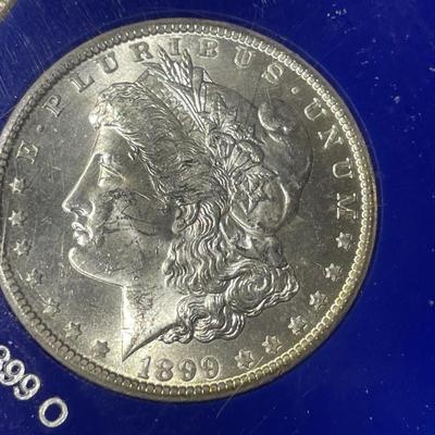 7-Nice BU Condition New Orleans Mint Morgan Silver Dollar Collection in VG Preowned Condition as Pictured.