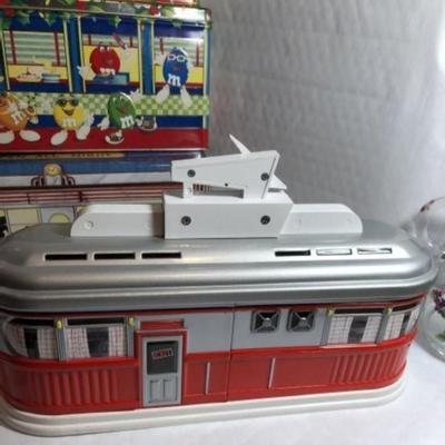 3-Vintage Different Diner Tins Preowned from an Estate in VG Condition.