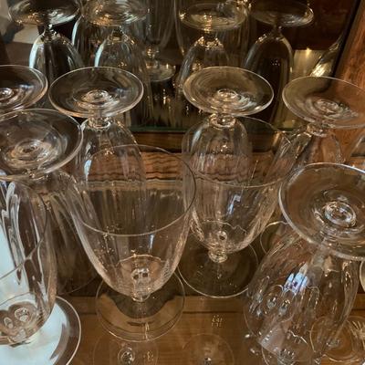 9 Water goblets Stemware