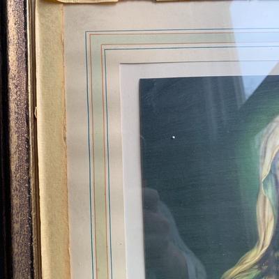 Vintage Mary framed print