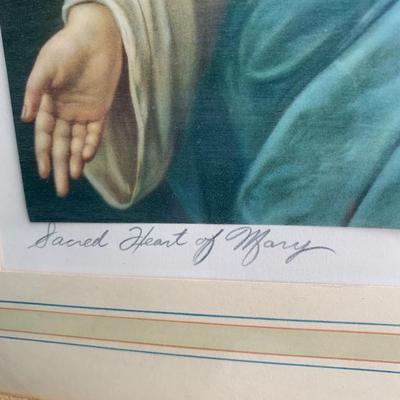 Vintage Mary framed print